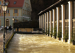 Hochwasser am Brenzursprung