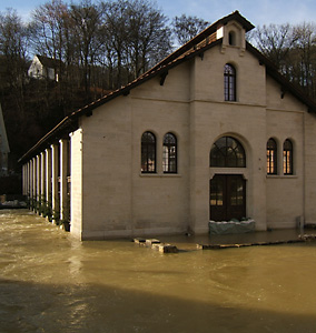 Hochwasser am Brenzursprung