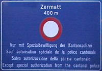 Schild in Tsch