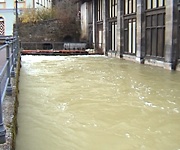 Hochwasser am Brenzursprung